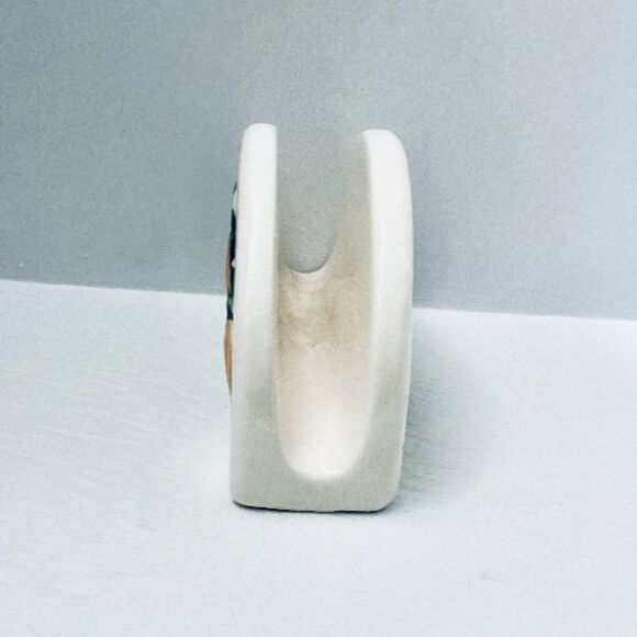 Handmade Ceramic Napkin Holder With Turkey and Pumpkin For Thanksgiving Decor - Picture 4 of 5